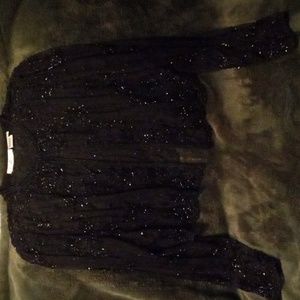 Vintage beaded sheer cropped jacket by Scala- Size Large in great condition!!!